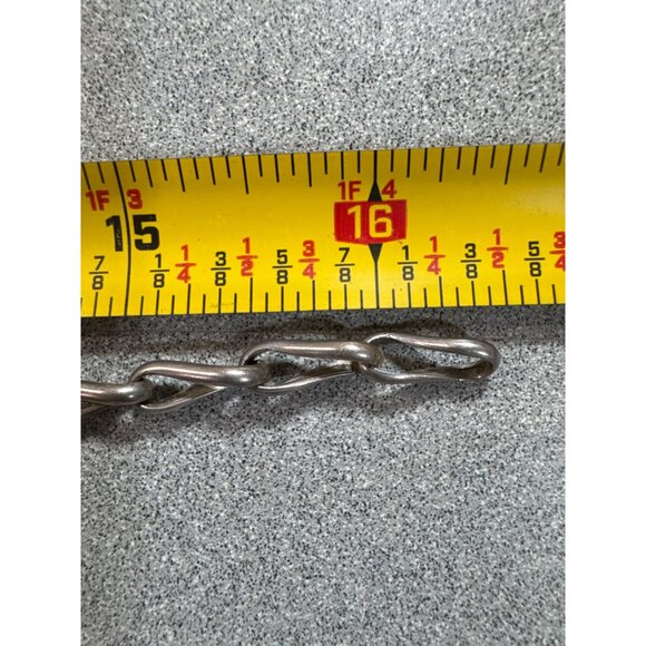 Vintage Navajo Justin Morris Sterling Silver Necklace Red Coral SW Signed Boho - Picture 3 of 10